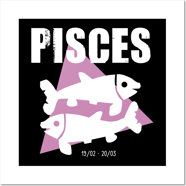 Pisces horoscope sign Wall Art by cypryanus